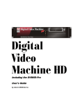 Alcorn Mcbride Digital Video Machine 4 User`s guide