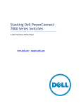 Stacking Dell PowerConnect 7000 Series Switches