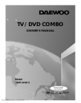 Daewoo DDT-14H9 S Owner`s manual