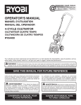 Ryobi RY64400 Operator`s manual