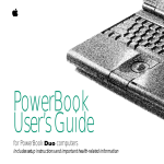 Apple PowerBook Duo 270C User`s guide