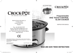 Crock-Pot SCVS605A-CN Instruction manual