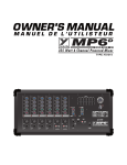 YORKVILLE MP6D2 Owner`s manual