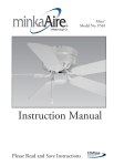 Minka-Aire Mesa F565 Instruction manual
