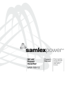 Samlexpower SAM-100-12 Owner`s manual