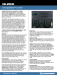 Crestron DM-MD8X8 Specifications