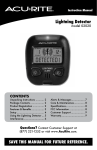 AcuRite 02020 Instruction manual