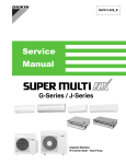 Daikin SUPER MULTI NX CTXS07JVJU Service manual