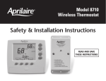 Aprilaire 8710 Specifications