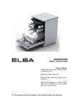 Elba EDW-B1461 Owner`s manual