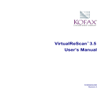 Visioneer VRS3 - User`s manual