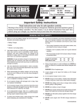 Schumacher PS-1025 Instruction manual