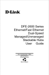 D-Link DE-816TAC - Hub - Stackable User guide