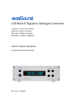 exaSound e28 Owner`s manual