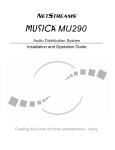 Musica MU290 Specifications