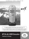 BT ON-AIR 2100 SMS User guide