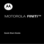 Motorola FINITI Product specifications