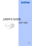 Brother DCP-165C User`s guide