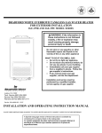 Bradford White IGE-199R Instruction manual
