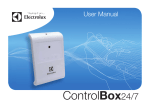 Electrolux ControlBox24/7 User manual