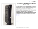 Arris Touchstone TM401 User`s guide