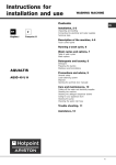 Ariston AQUALTIS AQ9D 49 U H Technical data