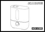 Air-O-Swiss AOS U200 Operating instructions