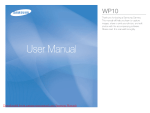 Samsung SAMSUNG WP10 User manual