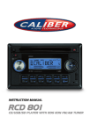 Caliber RCD 277DBT Instruction manual