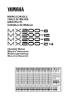 Yamaha MX200-8 Specifications