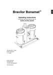 BRAVILOR BONAMAT B10HW Operating instructions