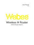 Webee ADSL Wireless N Router User manual