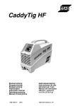 ESAB CaddyTig HF Instruction manual