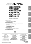 Alpine CDA-9807 Owner`s manual