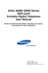 Samsung E316 - SGH Cell Phone User manual