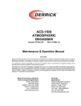 Derrik ACD-1500 Operating instructions