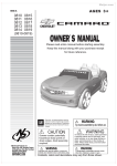 Chevrolet 0819 Owner`s manual