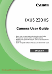 Canon IXUS 230 HS User guide