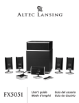 Altec Lansing FX5051 User`s guide