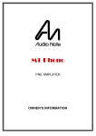 Audio Note M1 Phono Specifications