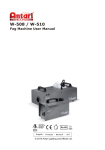 Antari W-508 User manual