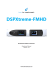 BW Broadcast DSPXtreme-FMHD Specifications