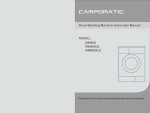 Campomatic WM808XLS Instruction manual