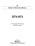 Runco DTV-873 Operating instructions