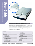 Microtek ScanMaker 9800XL Plus User guide