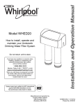 Ecodyne Water Systems TB-30 Specifications