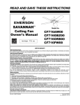 Emerson CF716AW00 Owner`s manual