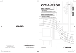 Casio CTK-5200 User`s guide