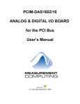 MC PCI-DAS1602 User`s manual
