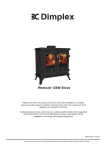 Dimplex Westcott 12kW Stove Operating instructions